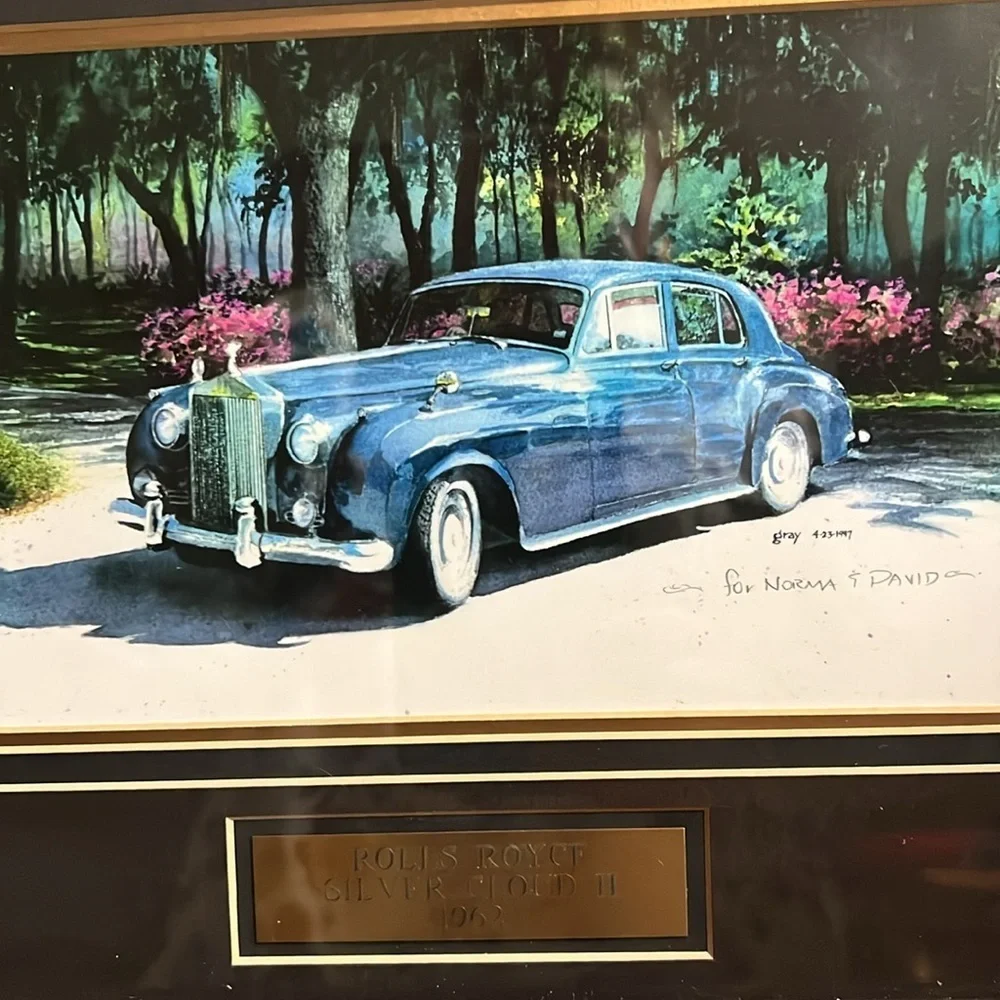 Rolls Royce Silver Cloud 1962 Framed Matted Art Print